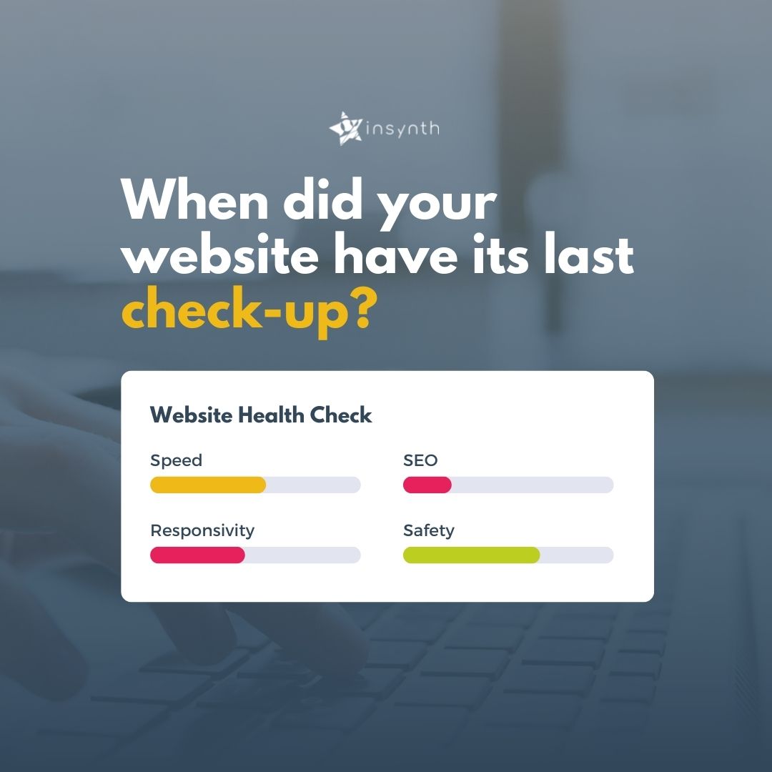 insynthltd's tweet image. Is your website attractive for specifiers?

It is recommended that you audit your website periodically, using some of the wide range of free tools available online to check the performance of each aspect of your website.