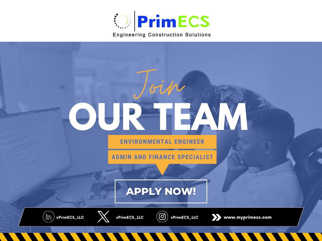 PrimECS_LLC's tweet photo. Don't miss out on the chance to be part of something big.
#applynow and be part of a #team that values #excellence, #humanity, and Leading #innovation."

Click the link below to apply: https://t.co/1v850iw5rl https://t.co/zY6AI5wKTS