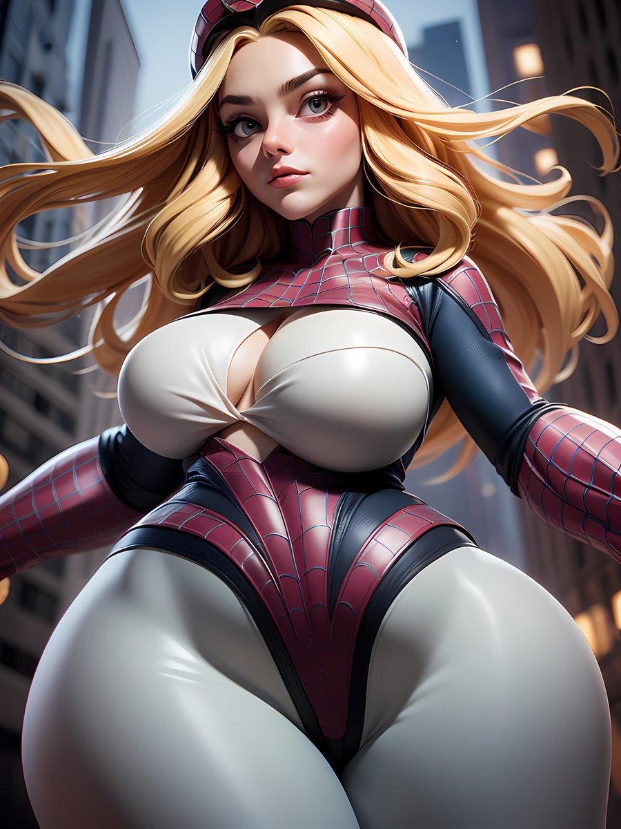 DiffusionWaifu's tweet photo. #CosplayArtChallenge by @hamzaa_ai
When life gives you a chance to be both a superhero and a blonde bombshell, you swing with it! Mask off โ because even Spidey needs a selfie break. ๐ท๏ธ๐โโ๏ธ
#AIArt #aiwaifu #stablediffusion #diffusionisstable
#Cosplay #Spiderman #thicc #waifu https://t.co/AF3k4fl8kD
