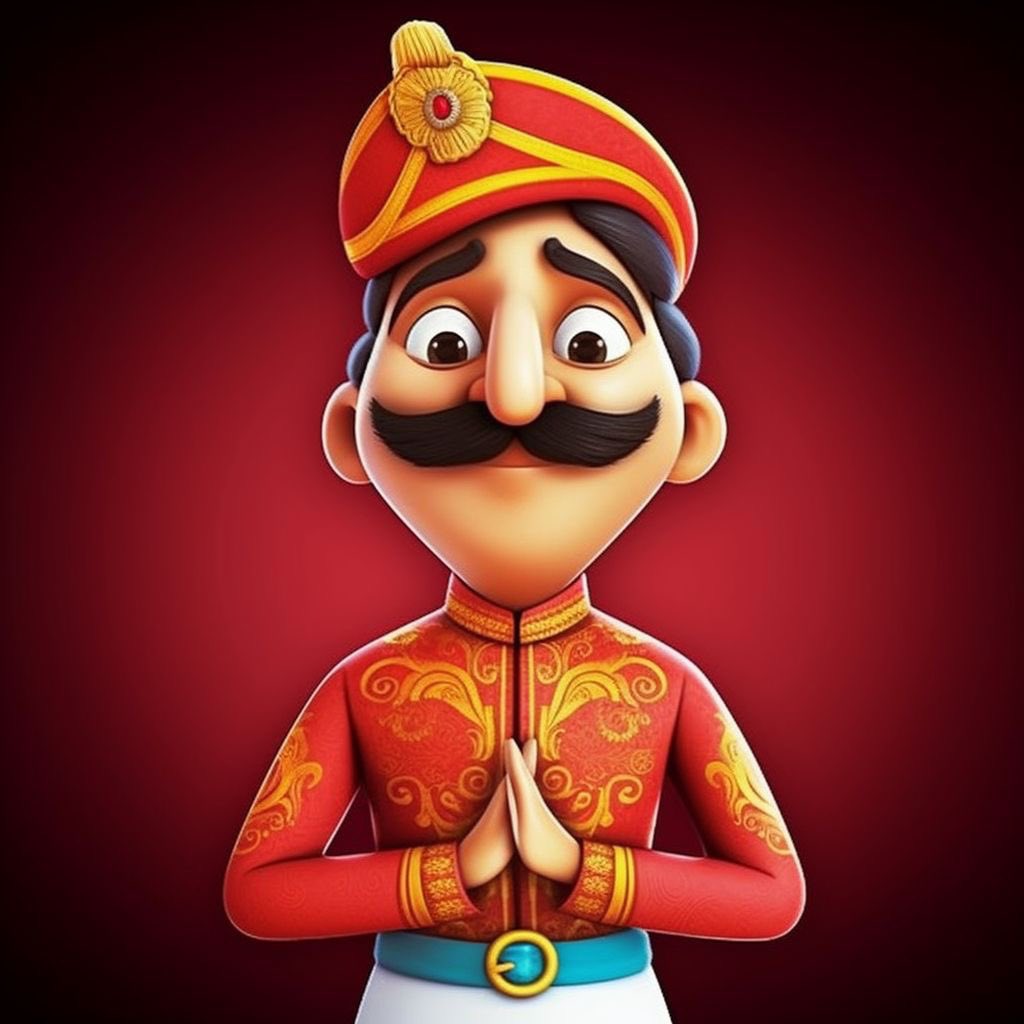 DalbirX's tweet photo. Tried some AI prompts to generate AI (#AirIndia) maharaja. Of course the more time I spend on experimenting the better results I could get. Or not. #AIArtwork https://t.co/g1bAeFkocQ