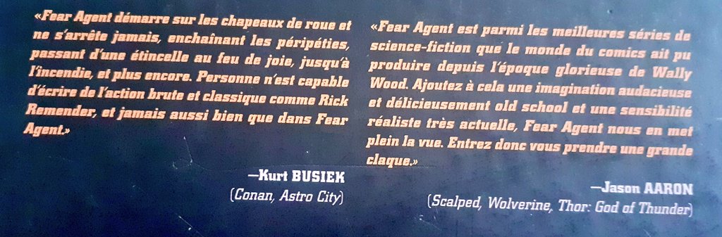 fisto_sr's tweet photo. @Remender @JeromeAOpena @tonymoore @MikeHawthorne @Akileos @DarkHorseComics @ComicsLes @noussommesles4 @fullmetalcomics @CommisDesComics @YTComicsPlay ...Et puis Fear Agent a encore ici de belles recommandations en la personne des magistraux @KurtBusiek & @jasonaaron !
Ça pèse dans la balance un peu plus pour s'y mettre ! 😉
Bonne fin de semaine les geekotwittos comicsovores de l'Espace!
#FearAgent https://t.co/tfBzAIh2KC