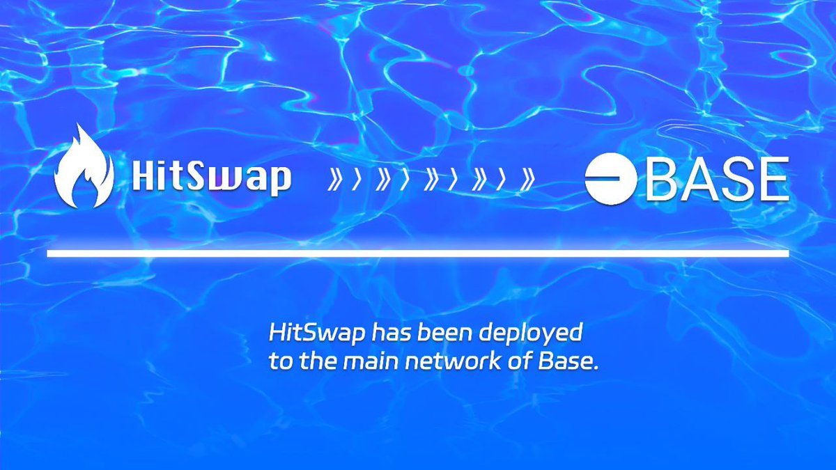 HitSwap_Base's tweet photo. #OnchainSummer 🟡

Let's join @BuildOnBase in this season of passion and enjoyment!  @brian_armstrong @jessepollak 

#BaseNetwork #HIT #HitSwap #DeFi