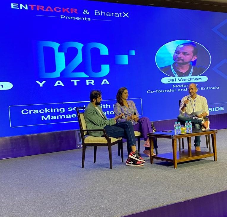 entrackr's tweet photo. #D2CYatra: Scale, Profit, and Mamaearth's Success Unveiled!
#NextUp Alagh duo, Varun and Ghazal, Co-founders of Mamaearth, are going to spill the secrets to cracking the D2C code! https://t.co/K7QliWlXqq