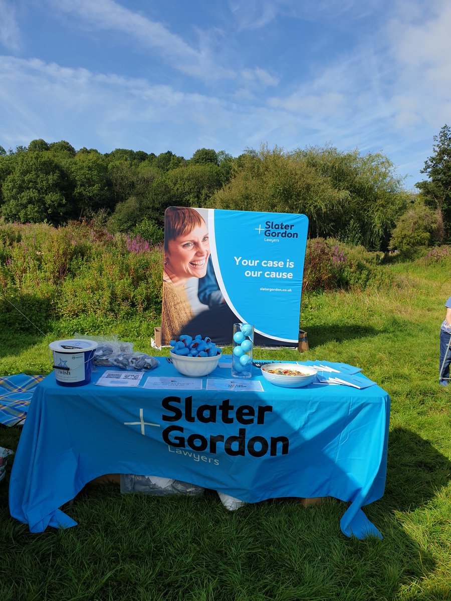 DannielleL90's tweet photo. All set up for a lovely day at today's elephant walk in #Porthkerry @2wishcharity @SlaterGordonUK @juliaereynolds @SarahGriff_SG @larabennett44 https://t.co/w1TbdynVT0
