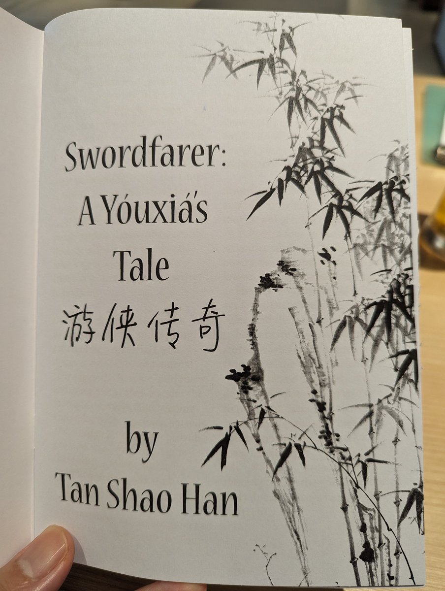 TanShaoHan's tweet photo. 1/4

Excited to launch the 1st print of "Swordfarer: A Yóuxiá's Tale"/ "游侠传奇" tomorrow at @MakersQuestSG Creators Market 2023!

I built this solo journaling game (using d6s and playing cards) of melancholic wǔxiá vagabonds off "Guided by Firelights" by @RPDeshaies/ @FariRPGs! https://t.co/1e12Zc2p7L