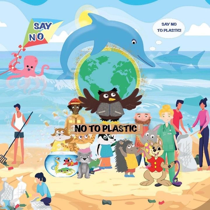 What's this? Oh yes....all of our loveable characters letting you know that POPIN Magazine doesn't have any plastic tat on the front to lure little kids for a quick fix and quick profit. We care ♥ 📷 📷 📷  #EYFS #NoPlastic #saveouroceans #recycle
