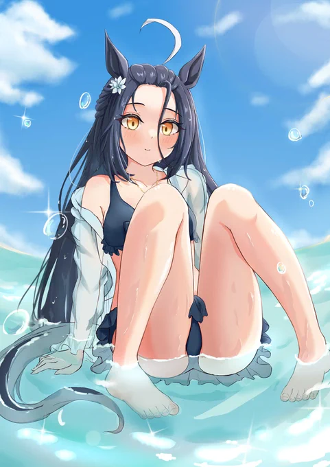 一緒に夏を感じたい #ウマ娘 #マンハッタンカフェ
