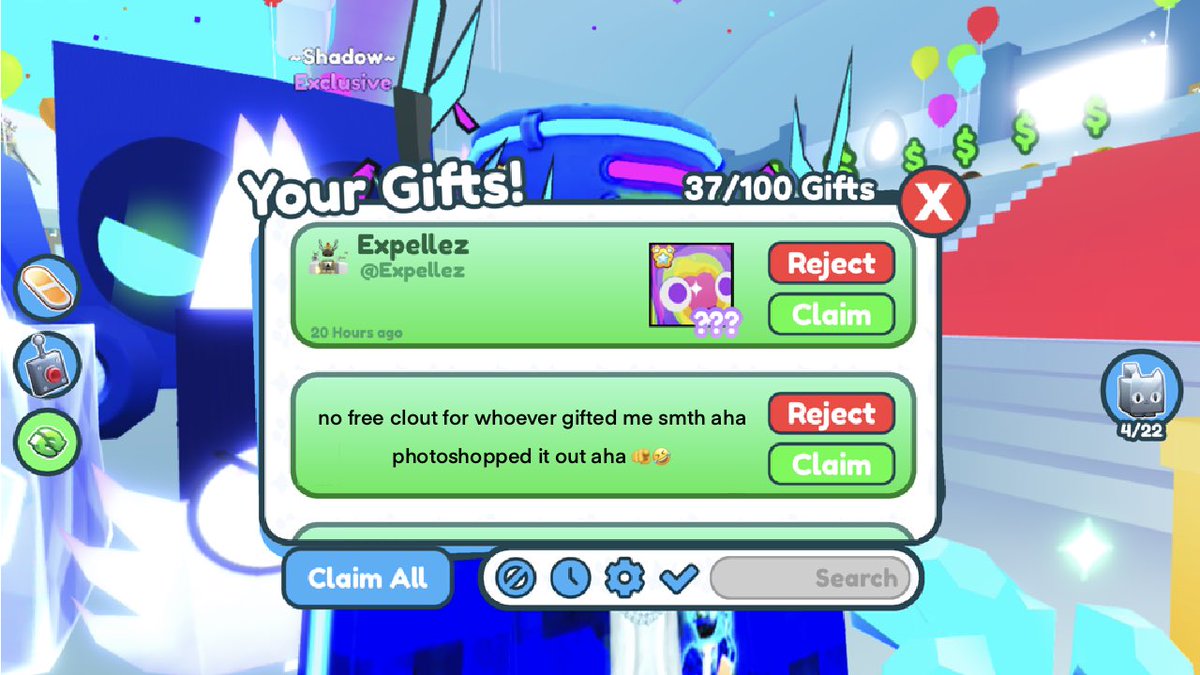 🔥SURPRISE PET SIM X GIVEAWAY🔥

massive thanks to @.expellez for the huge <3

✅ STEPS ✅
- Follow <a href="/Aar8nPlayz/">Aaron</a> 🤩
- Like ❤️
- Retweet 🔁 
- Reply with your favorite pet in Pet Simulator X 

⭐️ winner picked in a few weeks ⭐️

#Roblox #RobloxGiveaway #PetSimulatorX #PetSimX #PSX