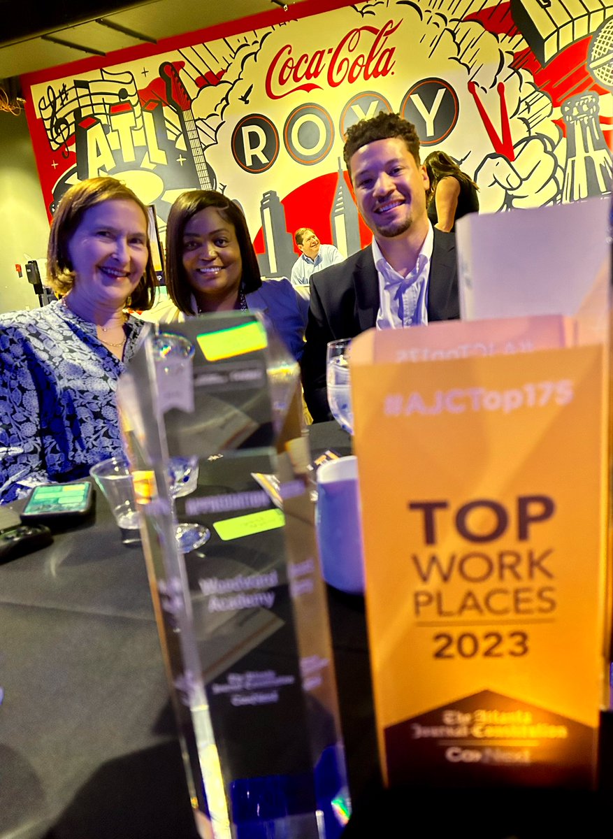 CFreer1994's tweet photo. Congratulations @WoodwardAcademy! Recognized once again as a Top Work Place by the @ajc finishing #3 and receiving the APPRECIATION special award for all companies for employees feeling appreciated. @WAPresident #AJCTOP175 @CocaColaRoxy https://t.co/VFQdq1Ktdh