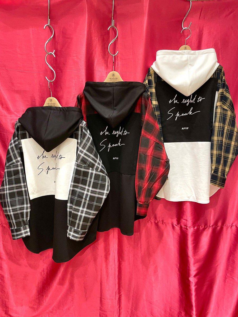 rovtski_ike's tweet photo. 【NEW ARRIVAL】
AFYF MIX HOOD SHIRT
color…
・SOCCER BK CHECK / WHT
・BLRD CHECK / BLK
・WHBR CHECK / BLK https://t.co/GXtn0Mxrd5