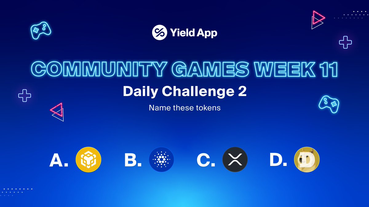 YieldApp's tweet photo. 🪙 Guess the tokens. If you get all of them right, you’ll receive bonus points.
#YieldAppGames https://t.co/gBTQDIgCLv