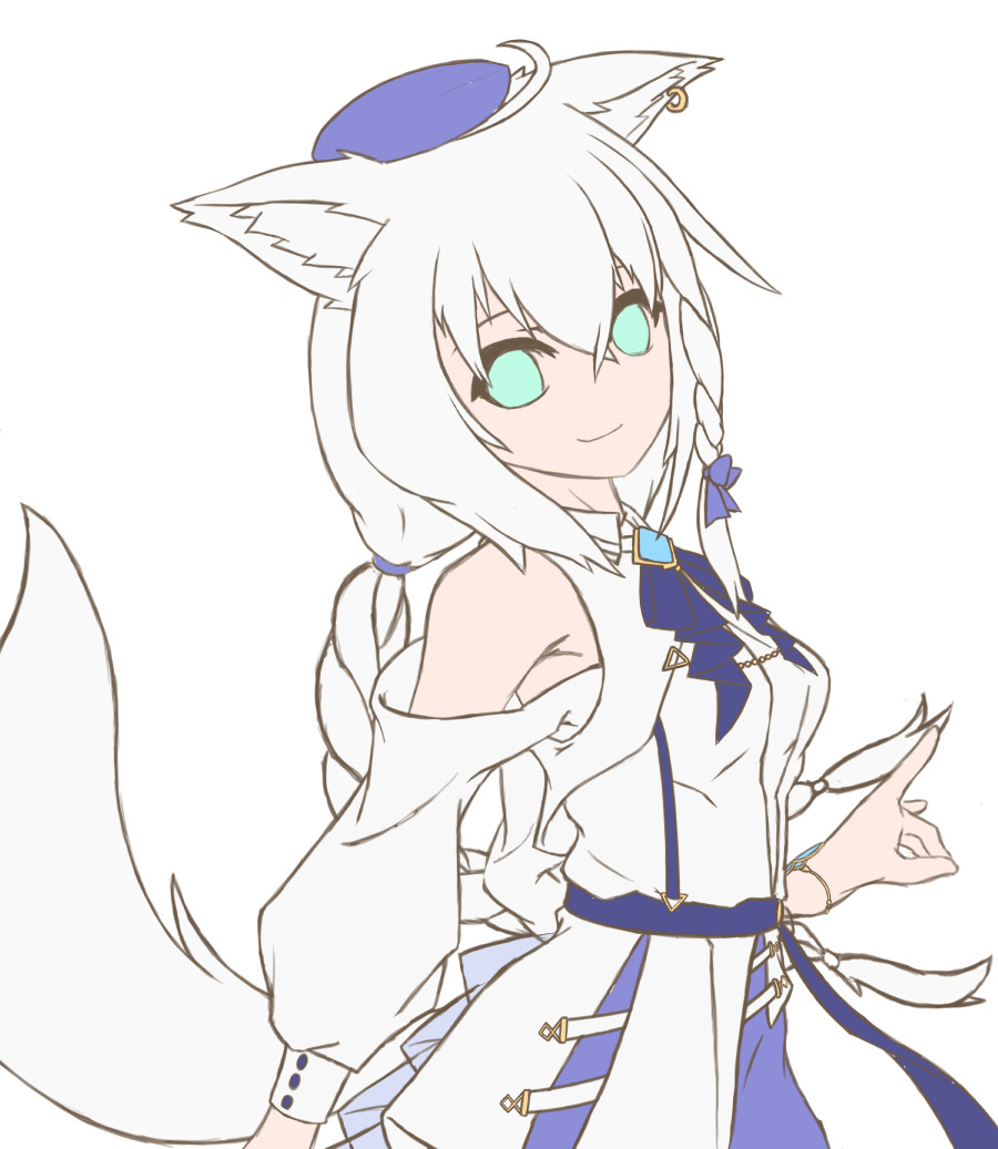 白上フブキ 「どうにかなりそうな感じになってきた」|xiny/さいにーのイラスト