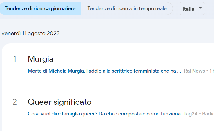 Di eredità e di personale che si fa politico
#MichelaMurgia