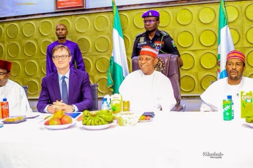 RMontgomeryUK's tweet photo. Sannunku mutanen jihar (Hello people of) Kano da Jigawa!

It was an honour to call on both HE. Abba Kabir Yusuf @Kyusufabba &amp; HE. Umar Namadi @u_danmodi this week. 

🇬🇧 enjoys over 20 years of strong relationships with both states &amp; I look forward to enhancing partnerships.
🇬🇧🇳🇬 https://t.co/8wyYYqCAHd