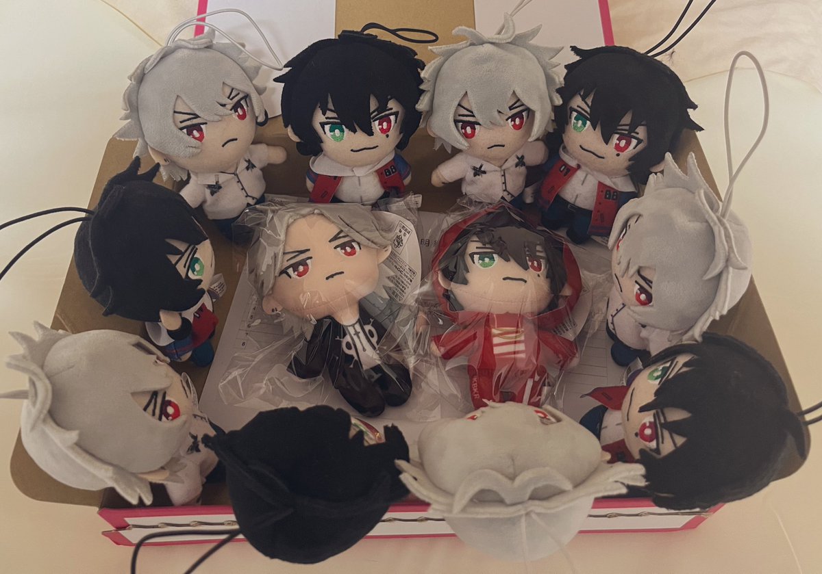 red eyes multiple boys green eyes heterochromia black hair chibi 6+boys  illustration images