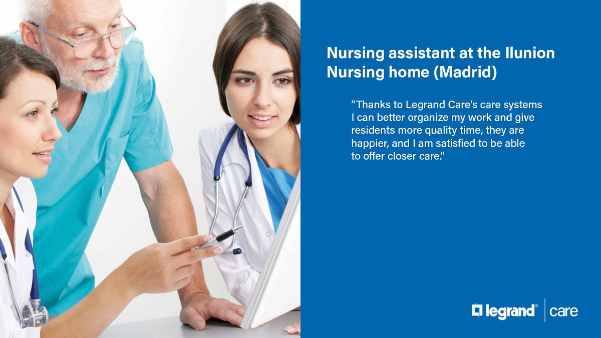 LegrandCare's tweet photo. Learn more about our customers' experiences with Legrand Care solutions.​

Find out more: https://t.co/4V0CUko1gA ​

#Testimonials #LegrandCareSolutions #NurseCallSystem https://t.co/aJBo35MCK5