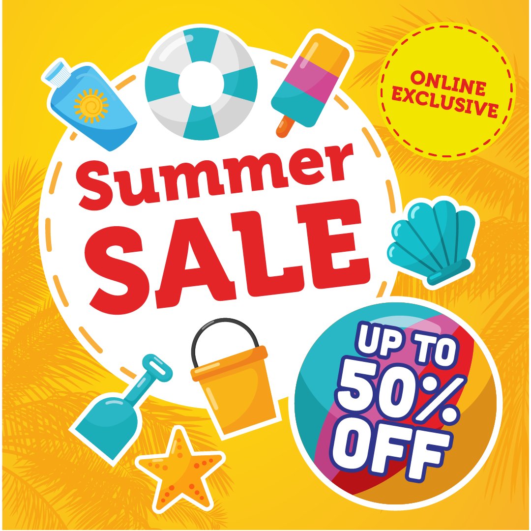 ☀️ Our SUMMER SALE IS HERE!

Enjoy up to 50% OFF on a wide range of summer essentials including kid's toys, snacks, household essentials and even partyware. Don't miss this opportunity to grab your favourite items at unbeatable prices. 

SHOP NOW: bit.ly/44YXgbs