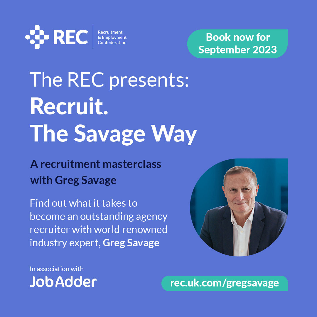 RECmembers's tweet photo. Join us at the dynamic #gregsavagemasterclass developed for aspiring &amp; established agency recruiters. Acquire the essential skills &amp; mindsets that pave the way for success in the occasionally turbulent &amp; ever-competitive recruitment landscape.
Book now 👉 https://t.co/bGRsL6YFog https://t.co/vLRlvHPkj4
