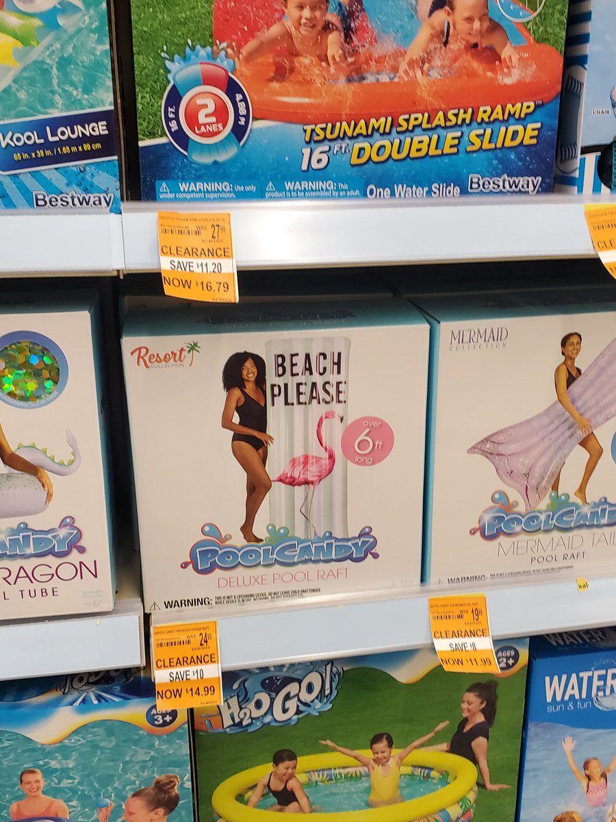 MistralWinds's tweet image. I saw this in Walgreens. The manufacturer went so far as to put a black girl next to the name of the floatie.

🤦🏻‍♀️

#Floatie
#Name
#Cringe