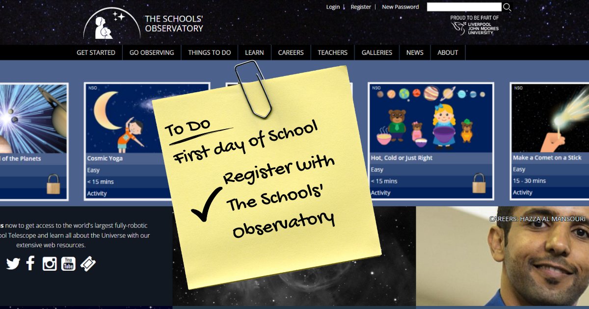SchoolsObs's tweet image. Have you heard about the STEM resources that The Schools' Observatory offers? They are aligned with the curriculum and ideal for those who are new to teaching or have a new year group! #NQT

Register now to access the universe from your classroom!
schoolsobservatory.org/access-universe