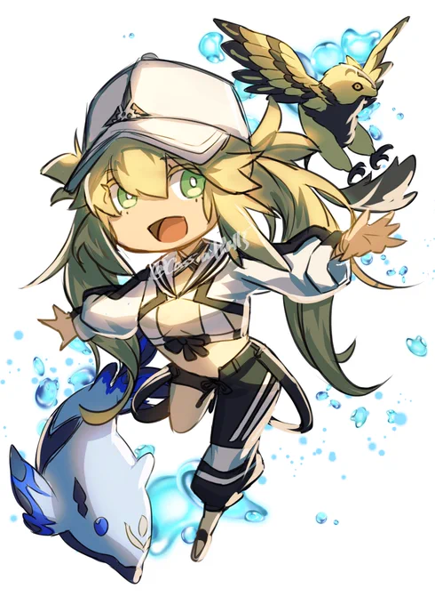水着キャストリア祈願SDイラスト!#FGO #100日チャレンジ  ▷No22 