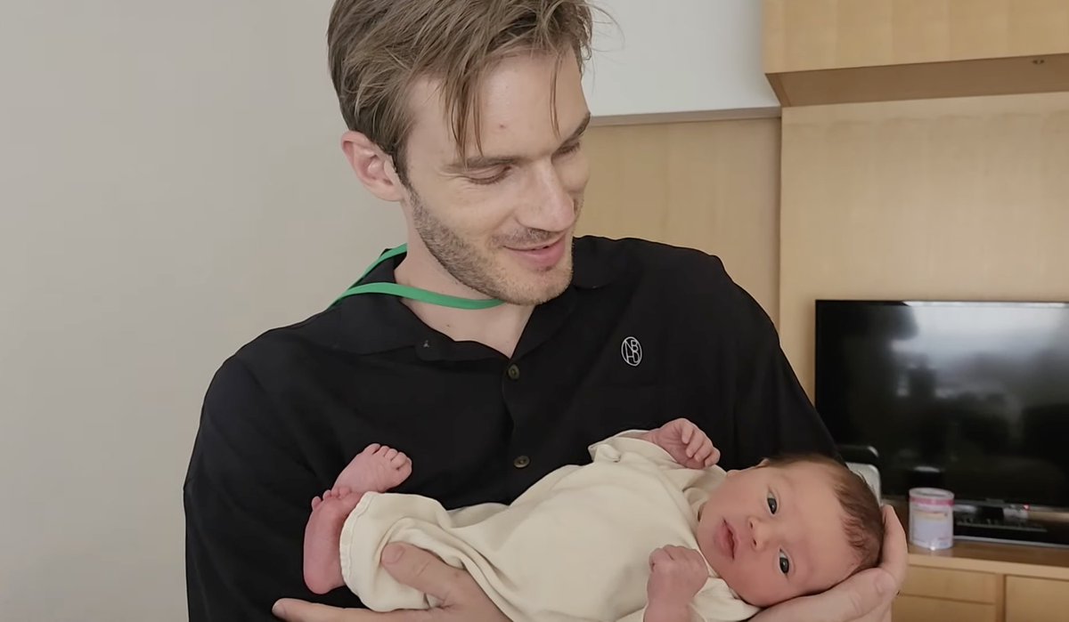 Dexerto's tweet photo. PewDiePie uploads his first vlog since the birth of baby Björn https://t.co/rRv9Emn9Ul