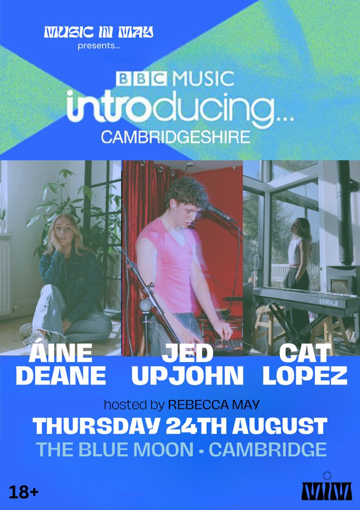 You didn’t think I’d be leaving without an August showcase event ?!! Excited to welcome @ainedeane, Jed Upjohn & Cat Lopez to The Blue Moon, Cambridge on Thursday 24th August. 🎫 eventbrite.com/e/bbc-introduc… Would love love for you to join us, celebrating the scene 💗