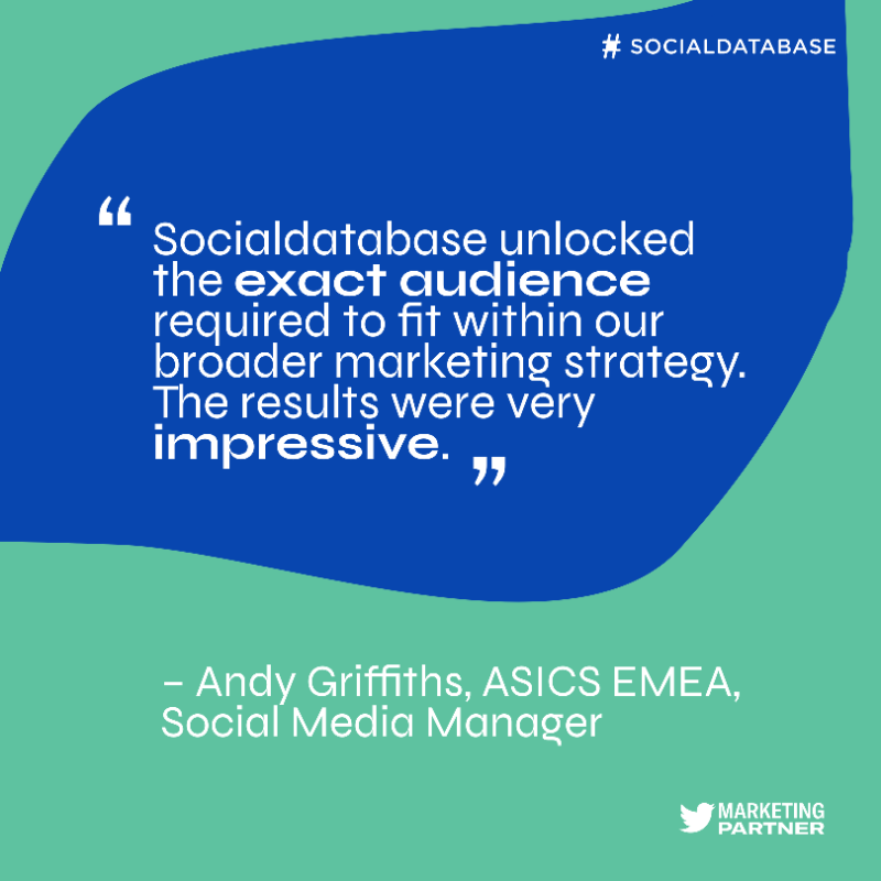 socialdatabase's tweet photo. We often emphasize job title targeting and B2B decision-makers, but our targeting tech equally powers B2C campaigns. 

See how our collaboration with @Asics UK boosted purchase intent, reaching just the right audience. 🏃
