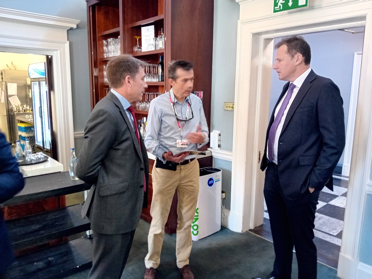 Good to meet Gareth Connolly &amp; Mike Shields from <a href="/REDMILLSHorse/">Connolly's RED MILLS</a> who feature as one of the case studies in the <a href="/HorseSportIRL/">Horse Sport Ireland</a> Environmental Sustainability report  launched <a href="/DublinHorseShow/">Dublin Horse Show</a> <a href="/TheRDS/">The RDS</a>  having created a 12,000m2 wetlands habitat near their Kilkenny feed factory