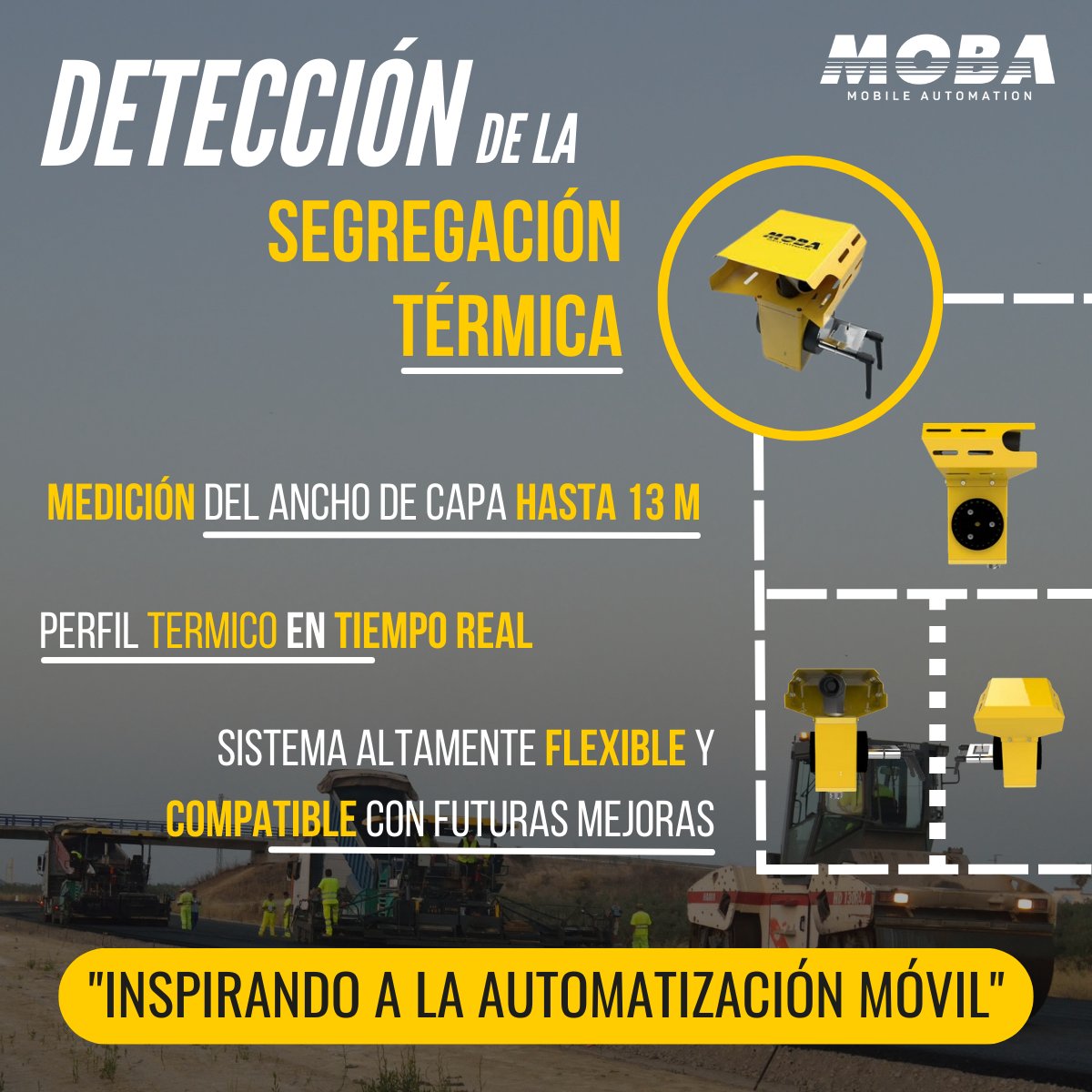 MobaSpainConstr's tweet photo. Cuando la calidad está en juego, no hay un sistema de referencia más fiable que #PaveIR en la pavimentación de asfalto para una solución completa de análisis térmico tanto en la máquina como en la oficina técnica.
ℹ️: https://t.co/vPnkUJIIeT
#MOBA #segregacióntermica #calidad https://t.co/NHdLn7gKau