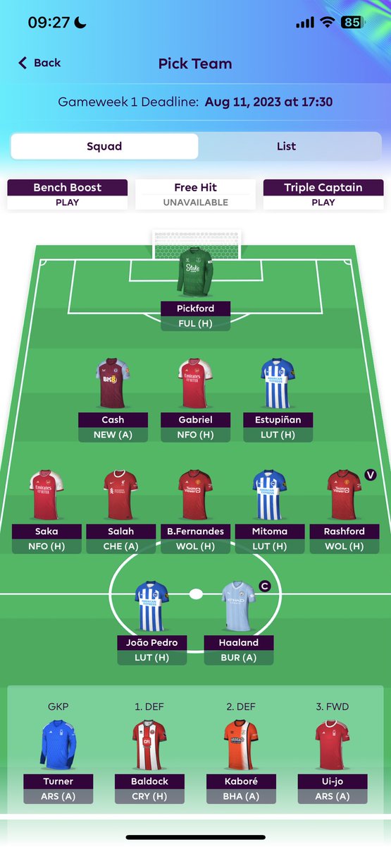 Gamli Doktorinn segist vera með FPL kulnun. Það kemur því í hlut þess nýja að hefja tímabilið. Svona mun ég hefja tímabilið. Engir sénsar og engar flugeldasýningar. Tímabilið vinnst ekki í fyrstu umferð. 

Endilega hendið á mig spurningum ef að það eru einhverjar pælingar í gangi