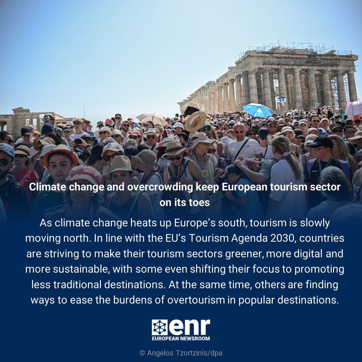 enr_newsroom's tweet image. “We expect travel flows in Europe to be more influenced by unpredictable weather conditions in the future,” said Eduardo Santander, Executive Director at the European Travel Commission.

Read #enr_eu's Key Story on the challenges facing European tourism:

europeannewsroom.com/climate-change…