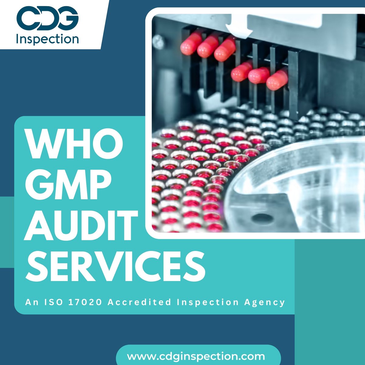 CDGInspection's tweet image. Elevate production with WHO GMP Audits! Ensure global standards, enhance product trust. ISO-accredited excellence awaits. Connect today!
Call us- +91-9643077962
Mail us-info@cdginspection.com
website- cdginspection.com
 #WHOGMP #QualityAssured