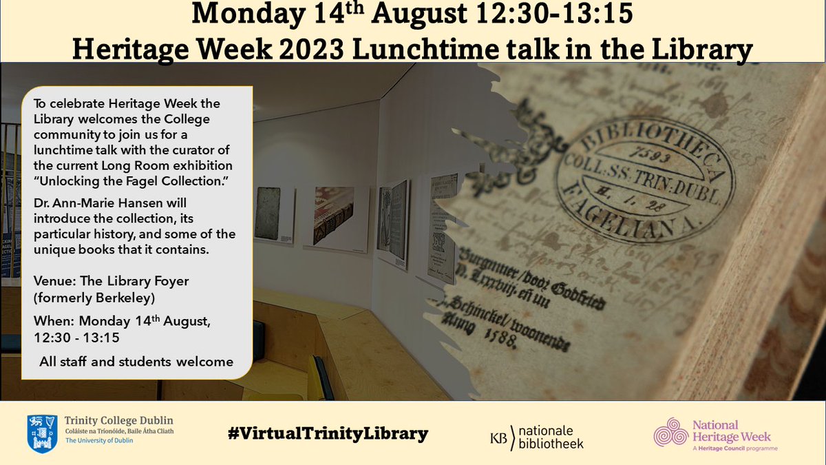 The Library of Trinity College Dublin tweet media
