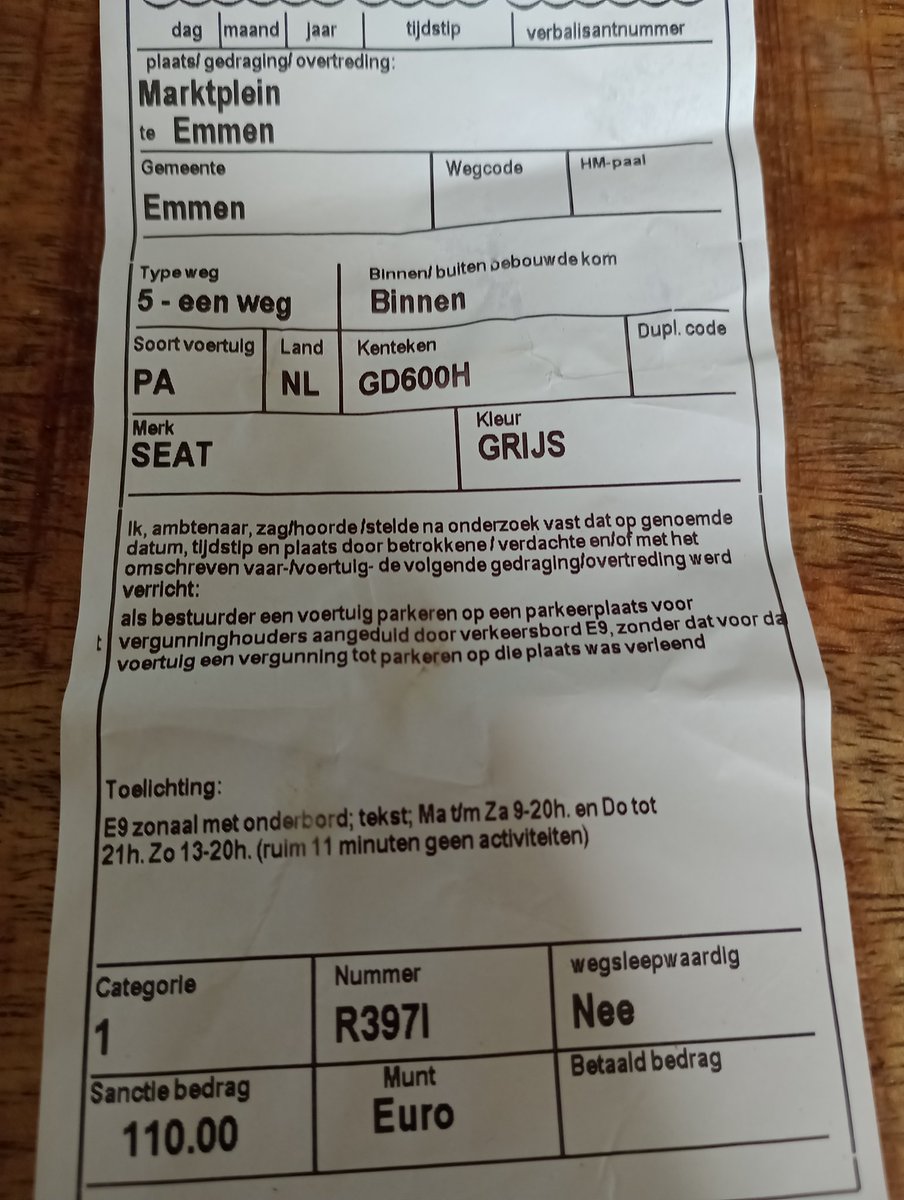 Emmen is erg gastvrij hoor, <a href="/GemeenteEmmen/">Gemeente Emmen</a> <a href="/evoosterhout/">Eric van Oosterhout</a> Het is alleen jammer dat mijn vrouw en dochter door <a href="/HotelBoerland/">Stads-Hotel Boerland</a> geen goede aanwijzingen kregen over het parkeren en daardoor een flinke bekeuring kregen. 🙁