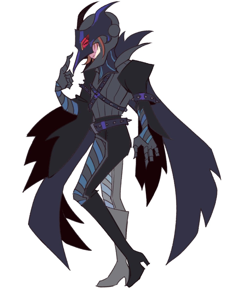 hekxate's tweet image. how crow was supposed to look btw