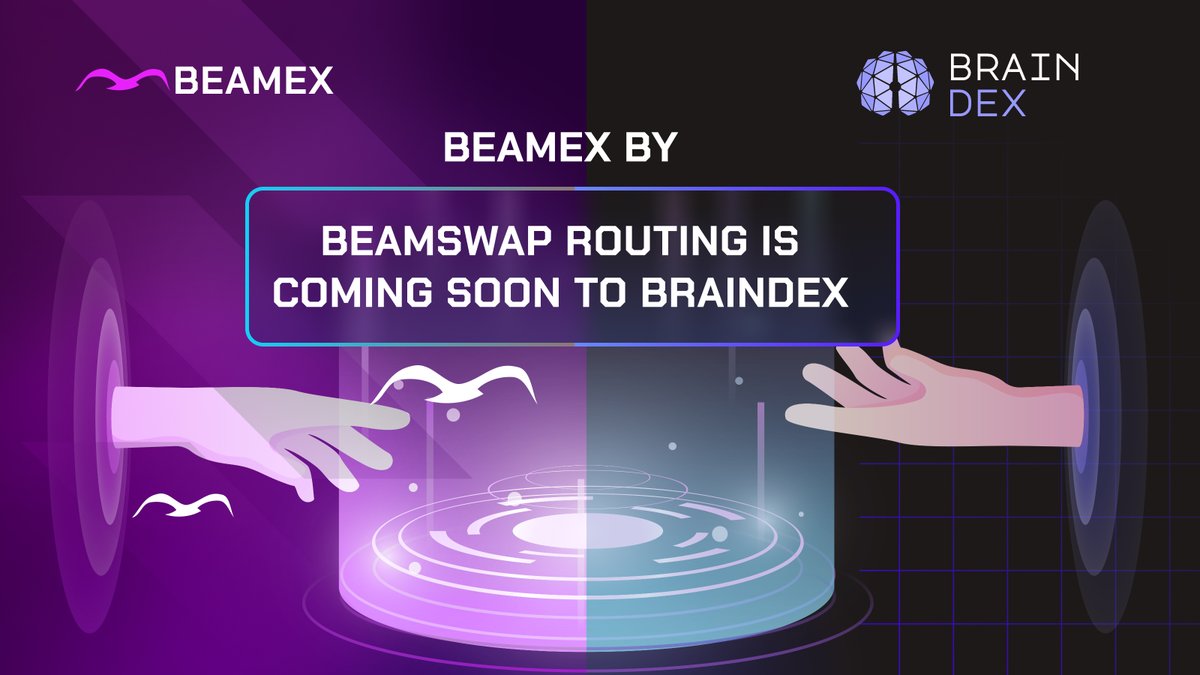 Beamswapio's tweet image. ✨ Exciting news @MoonbeamNetwork and @Polkadot community! #Beamex by #Beamswap routing is coming soon to @BrainDexRouter. ✨

 Want to learn what this means? 🔽