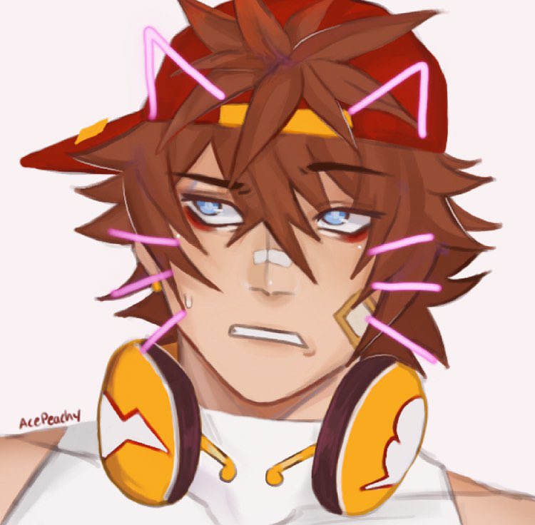AcetheSPN's tweet photo. realized i posted the wrong version. I fixed his left arm, but at least i can include cat ear Kenji. https://t.co/i0ajM0H1QA