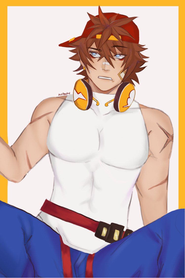 AcetheSPN's tweet photo. realized i posted the wrong version. I fixed his left arm, but at least i can include cat ear Kenji. https://t.co/i0ajM0H1QA