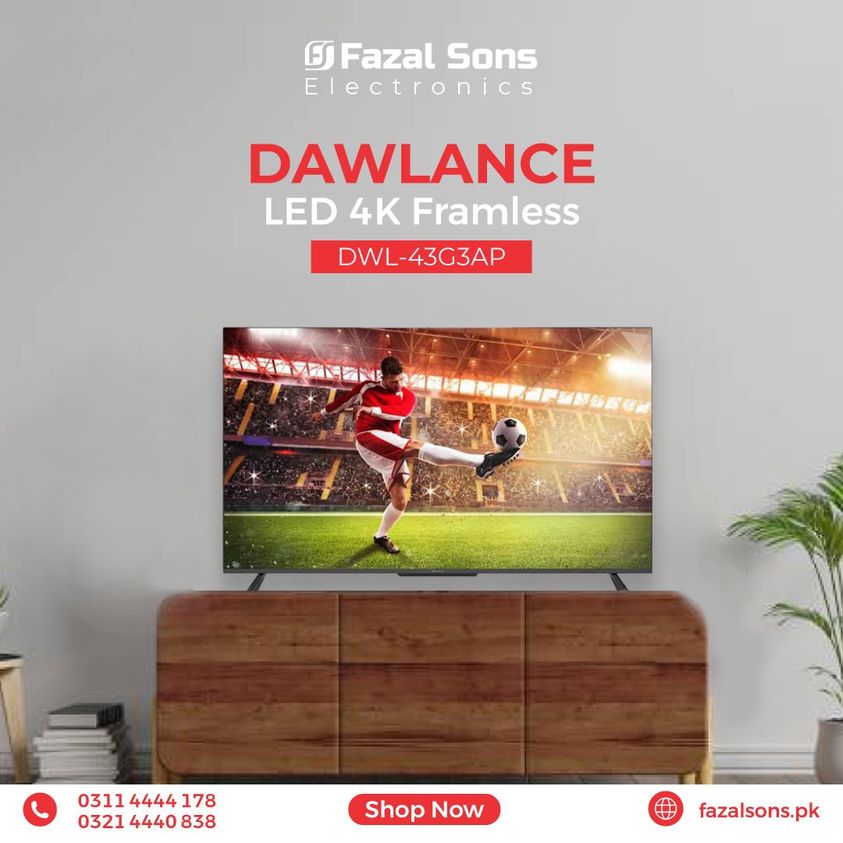 fazalsonslahore's tweet image. Buy the 𝗗𝗮𝘄𝗹𝗮𝗻𝗰𝗲 𝗟𝗘𝗗 𝟰𝗞 𝗙𝗿𝗮𝗺𝗹𝗲𝘀𝘀 8.2 million pixels with ultra bright colors, Dolby Vision empowers visuals...
𝐒𝐡𝐨𝐩 𝐍𝐨𝐰:  encr.pw/ZRgYD
𝐂𝐨𝐧𝐭𝐚𝐜𝐭 𝐔𝐬: 0311 4444178
𝐂𝐨𝐧𝐭𝐚𝐜𝐭 𝐔𝐬: 0321 4440838
#Fazalsons #homeappliances #LED