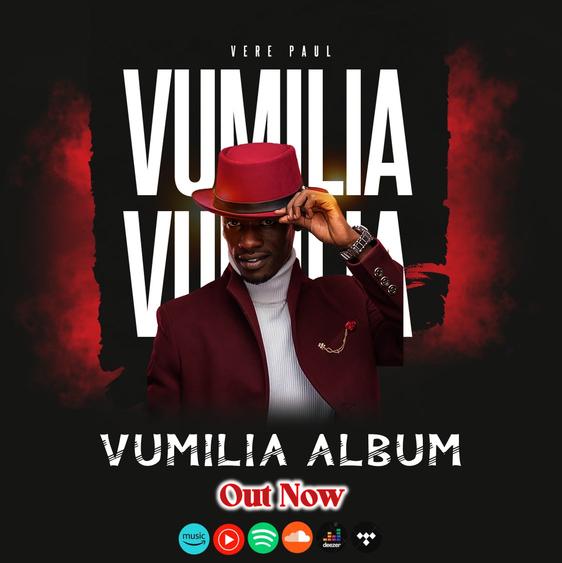 The #vumiliaalbum is officially out .. use the link below ingrv.es/vumilia-x6g-oto stream the whole album with my amazing songs