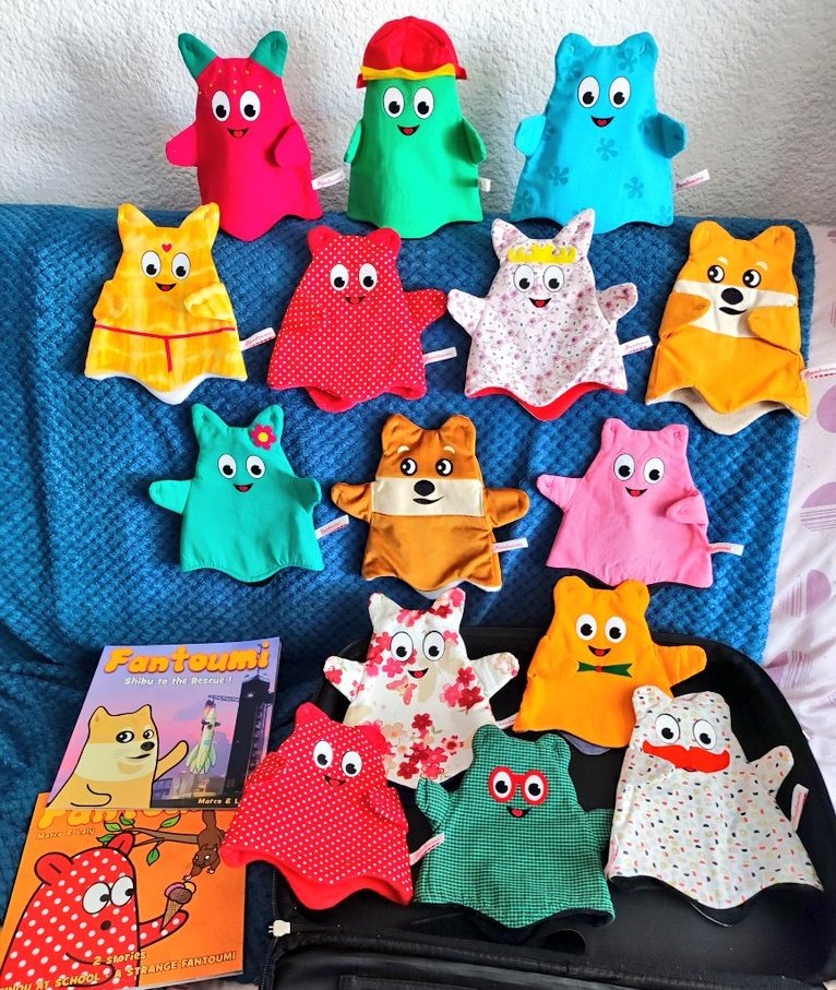 Fantoumi's tweet photo. W🐶W !
Who are these little creatures ? 👻👀🐢🐥
a FREE book 📚 for the one who can name the most Fantoumi puppets accurately 😆💛🐶
Go !! 🍉🍉🍉
#Fantoumi #Childrensbooks #handmadepuppets https://t.co/WseJAhHxQy