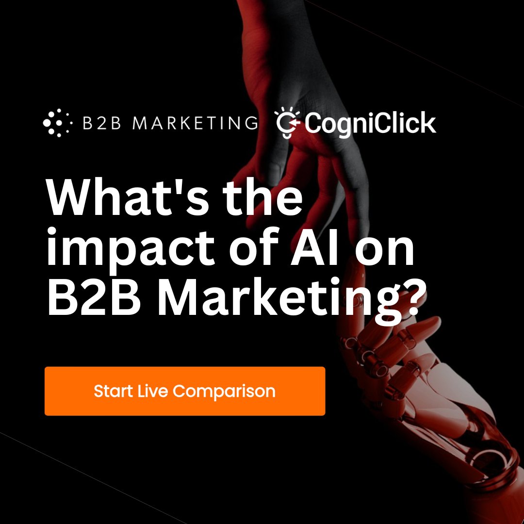 Want to know how your opinion and adoption of #AI compares to your B2B marketing peers?   Compare yourself against eight key questions and receive an industry report personalised to your responses and written by AI! okt.to/Yqygb5 #B2B #B2BMarketing #Martech