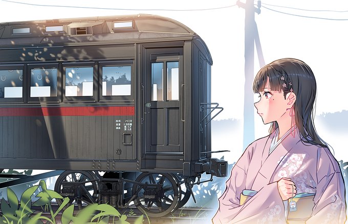 「黒髪 電車」のTwitter画像/イラスト(新着)