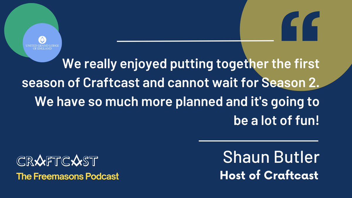 The season finale of Craftcast is available now on all major platforms!📣

Join our hosts in this unscripted episode as they rewind through the best moments of the past season! 🚀 

🔗craftcast.captivate.fm/listen

#Freemasons #Craftcast #Finale #PodcastHighlights #Top100Podcast
