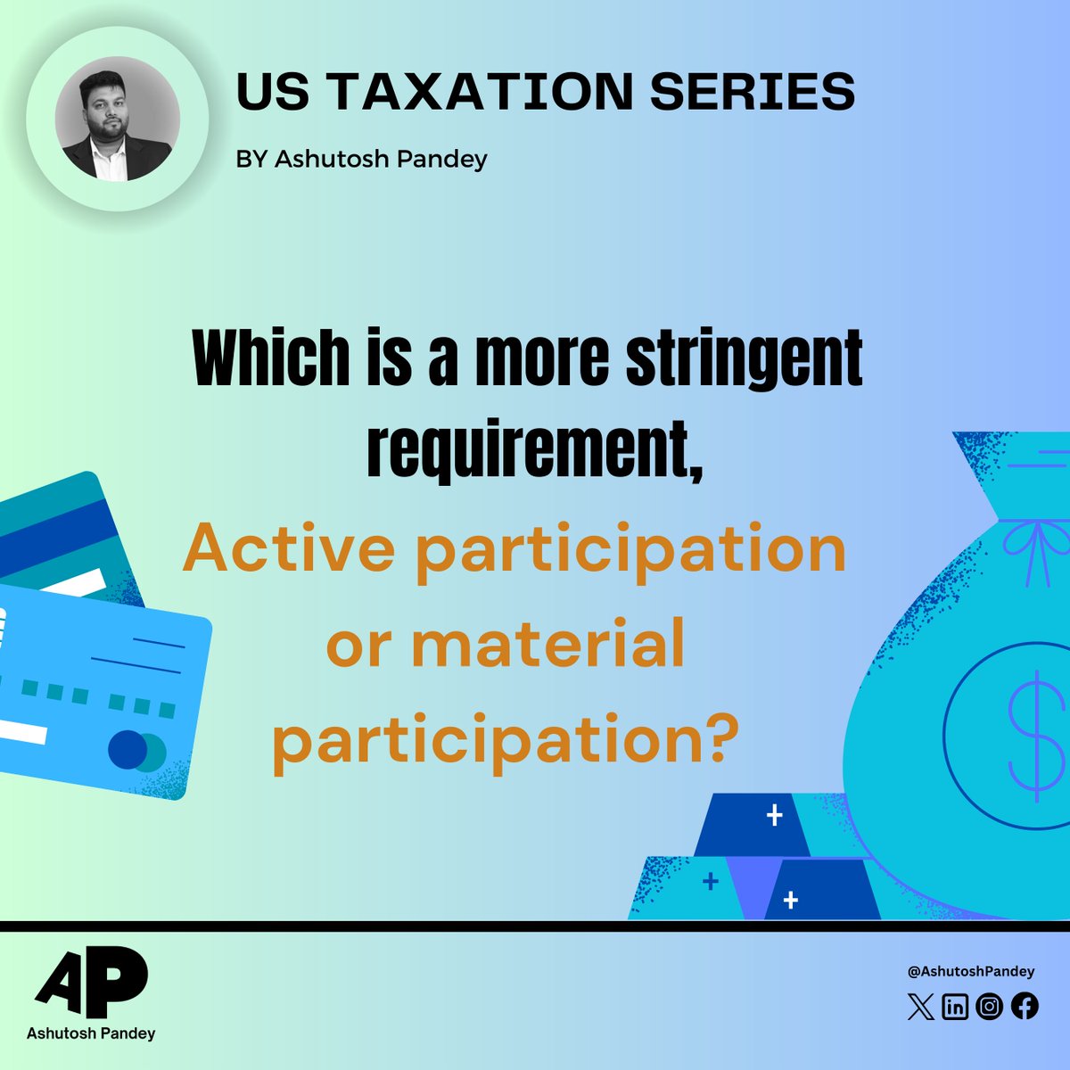 Tap link to read : linkedin.com/posts/ashutosh…

#TaxationInsights #USBusinessCriteria #ActiveVsMaterialParticipation #TaxRegulations #BusinessInvolvement #USFinance #TaxationStandards #BusinessEngagement #InvestmentActivity #USIncomeTax #TaxCompliance #USBusinessOwners #IRSGuidelines