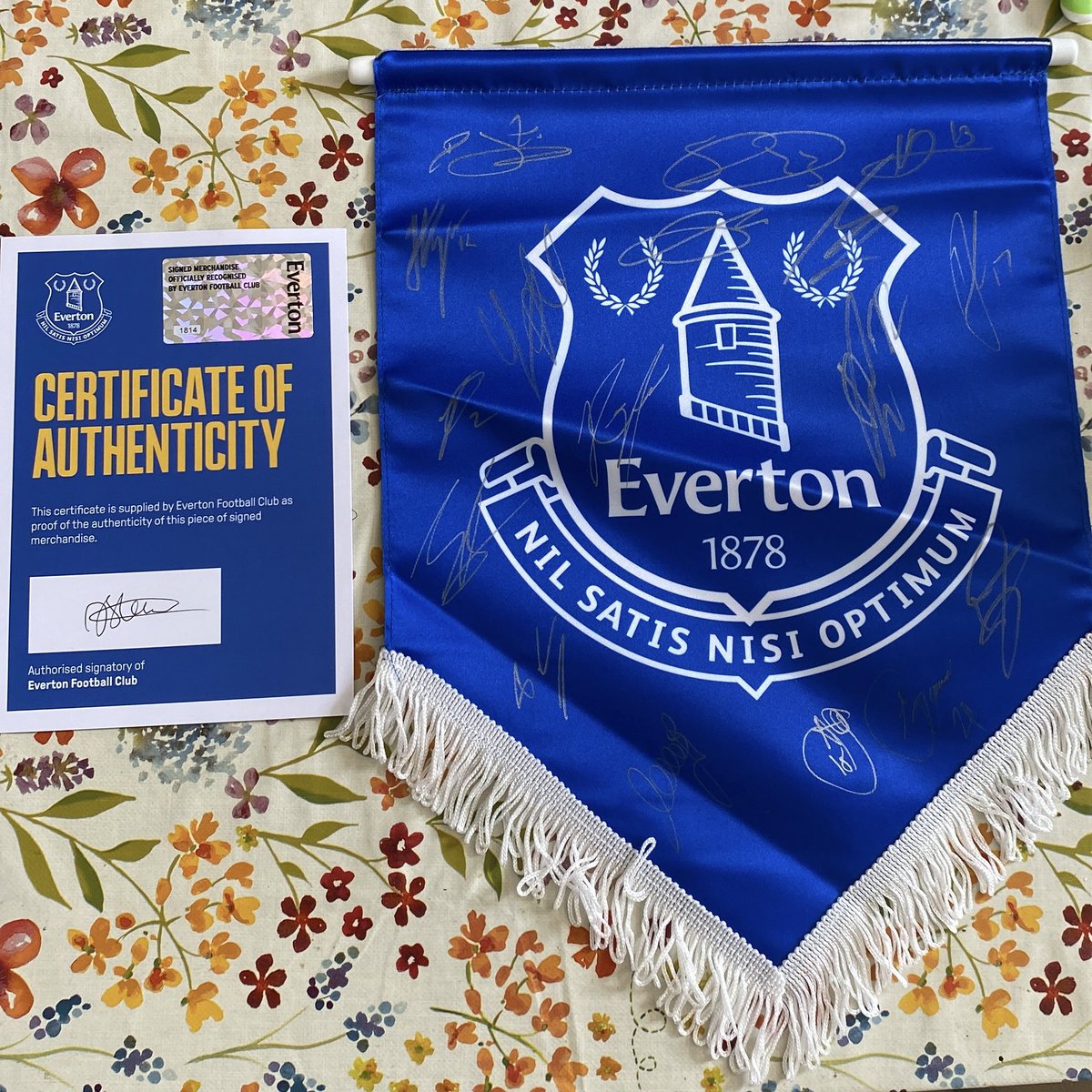 OpeningUpCC's tweet photo. Alex Miller Cup Prize Draw 🤞 

A range of prizes up for grabs including, with thanks to the club, a squad signed @Everton pennant

You can buy your ticket here https://t.co/WNqRnBwrtn 

Raising £s for @theCALMzone https://t.co/vAwUgTWHZH