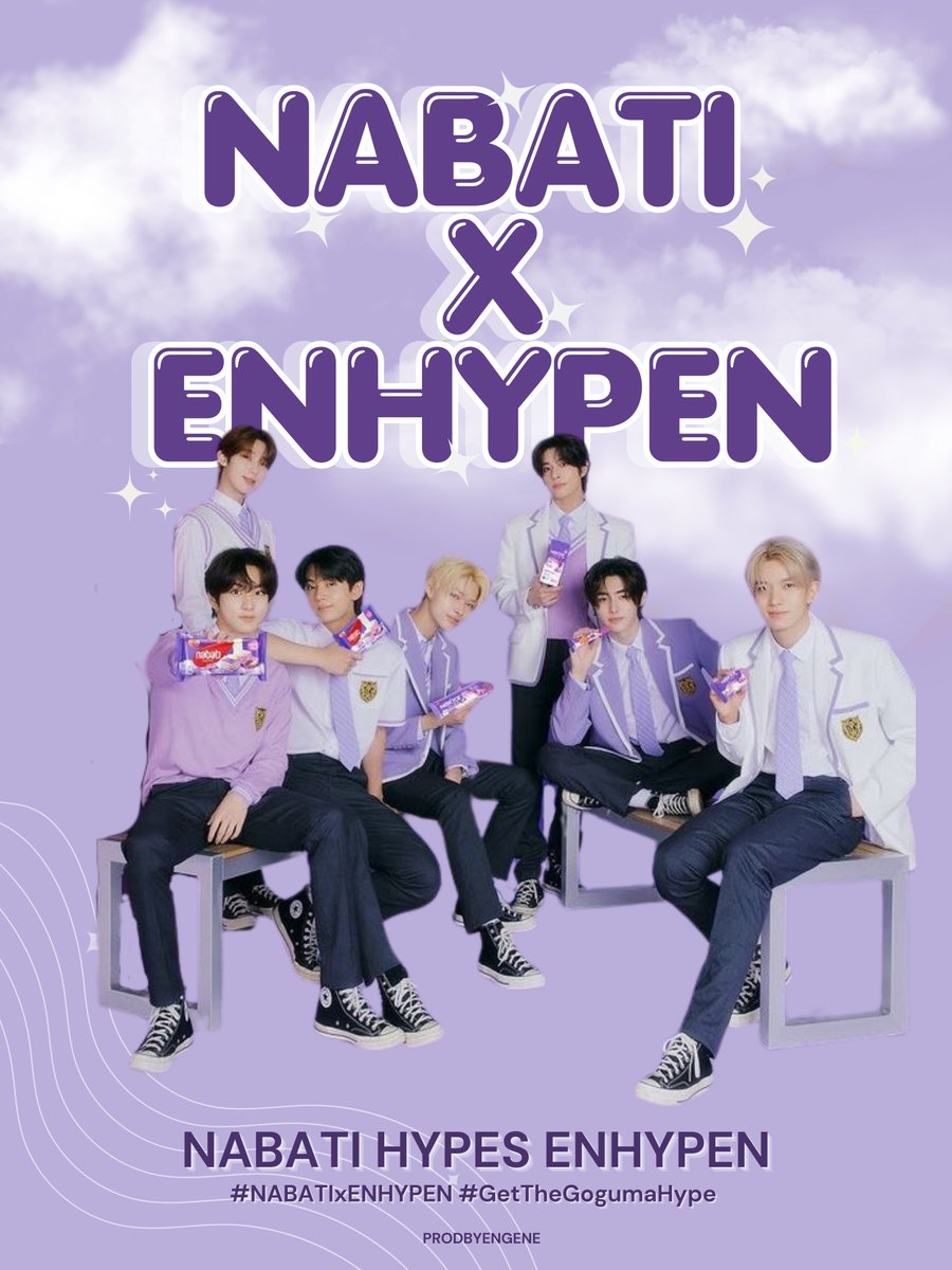 Snacktime just got a major upgrade with ENHYPEN and NABATI collaboration! 🍠

📷  ENHYPEN is teaming up with Indonesian food &amp; beverages brand “NABATI” in promotion of their Goguma flavored snacks this AUGUST 2023! It's snacking at its hypest! 📷📷 

NABATI HYPES ENHYPEN