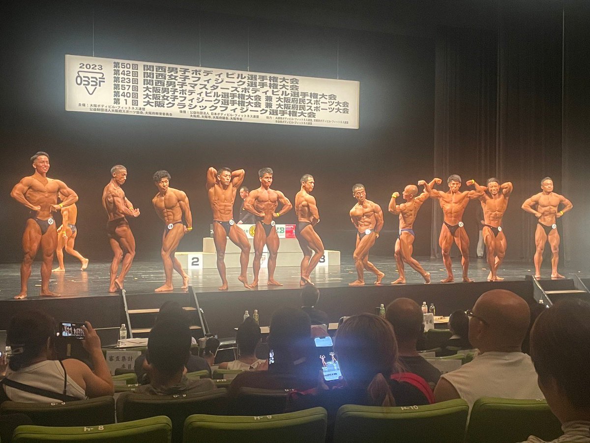 Ikunoseibun's tweet photo. 6ヶ月間の減量の成果を今日の大阪男子ボディビル選手権大会で出し切ってきました！
結果は35人中7位入賞でした！
去年は同大会で順位が付かず1年間この大会の為にやってきたので結果が出てよかったです
引き続き上に上がれる様に頑張ります🔥
#ボディビル #JBBF  #ミスター大阪 #筋トレ https://t.co/eMSuvYcVeq