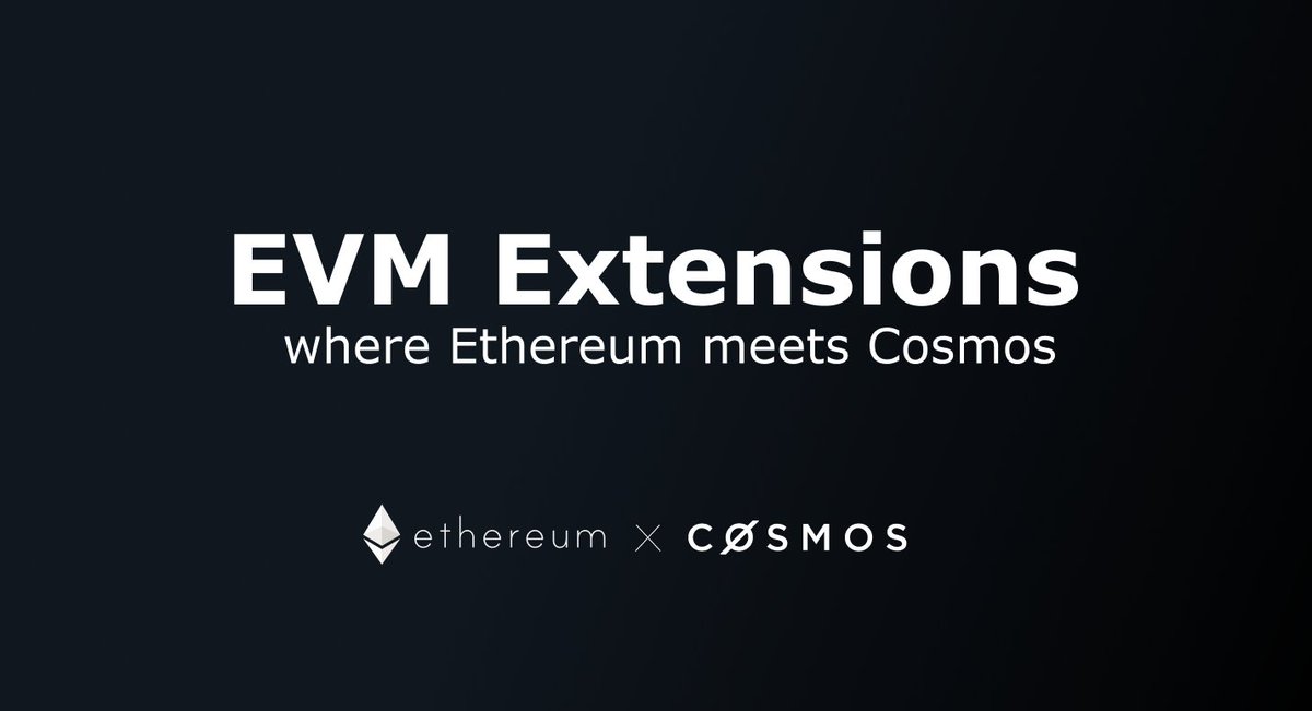 NumiaData's tweet photo. For Cosmos to be successful we need to bring over more Ethereum developers 🧑🏽‍💻⚛️

@EvmosOrg 🌋 has developed EVM extensions, the missing bridge between EVMs and Cosmos 

Learn more about what you can do with them 👇👇
https://t.co/tLbXoCGWXA https://t.co/jbPKRCkRCk